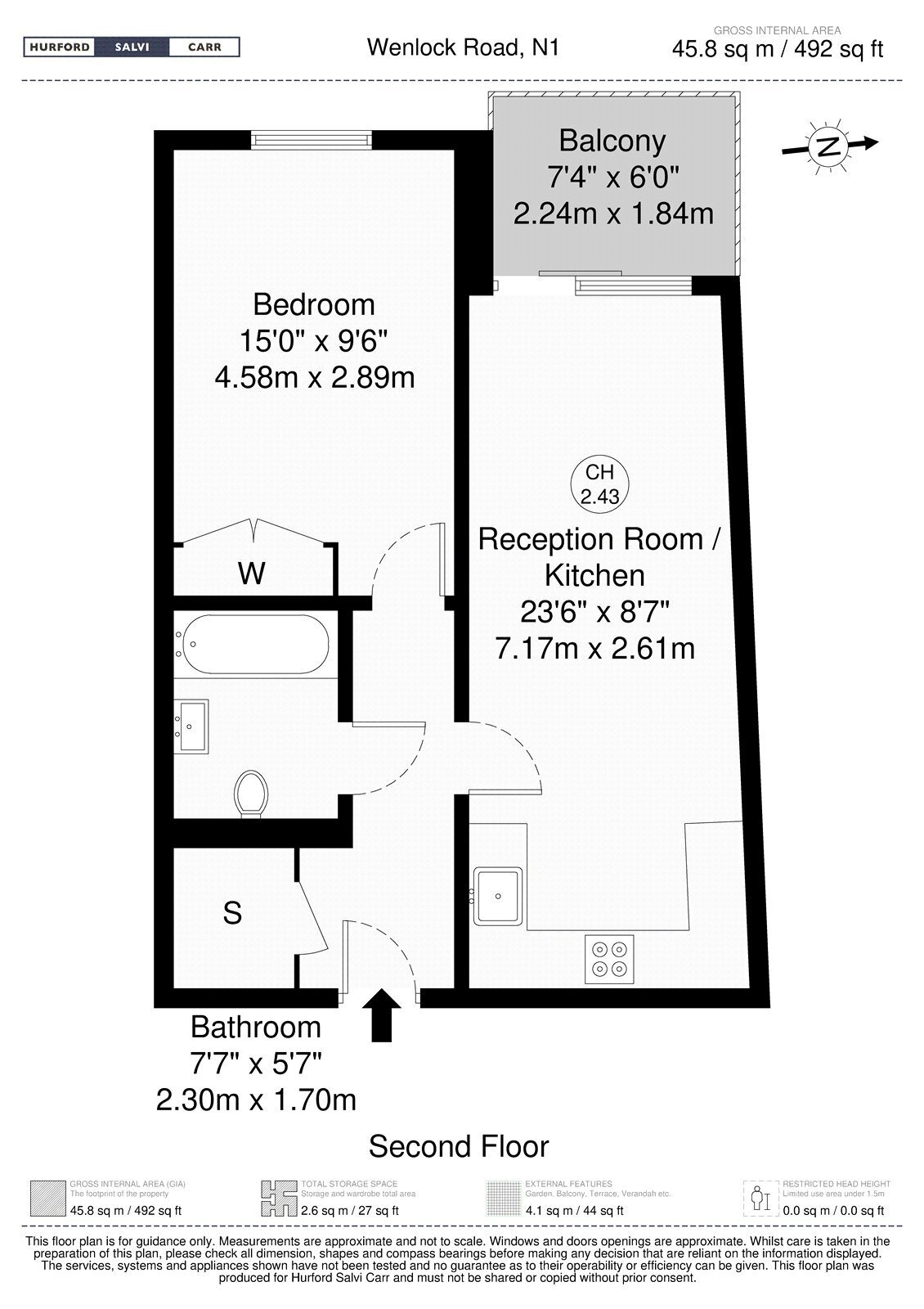 Decorum Apartments, 3 Wenlock Road, London, N1 floorplan