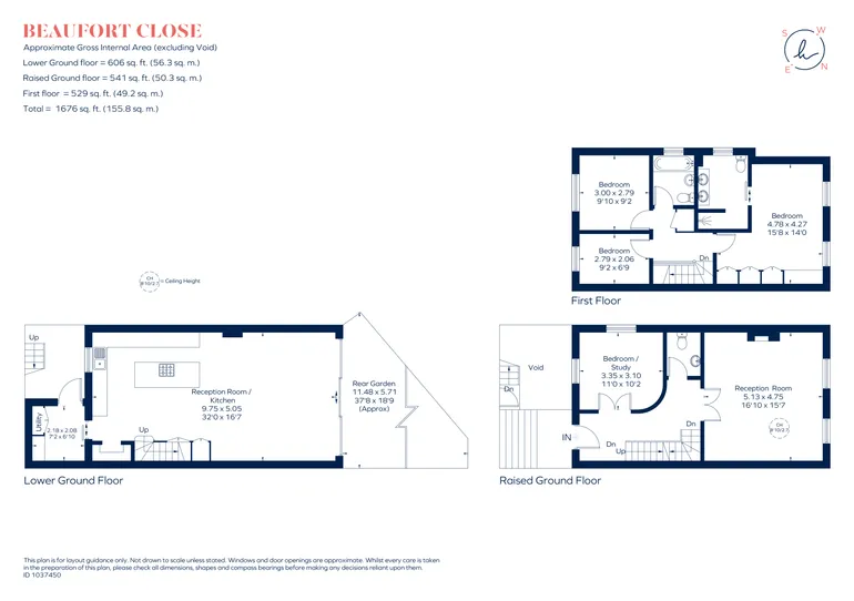 Floorplan 1 for Beaufort Close, London, SW15