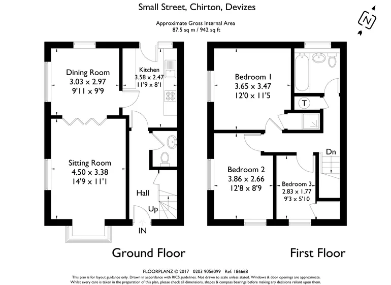 Floorplan 1 for Small Street, Chirton, SN10