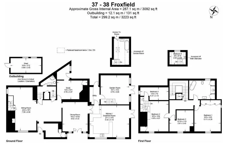 Floorplan 1 for Froxfield Marlborough SN8