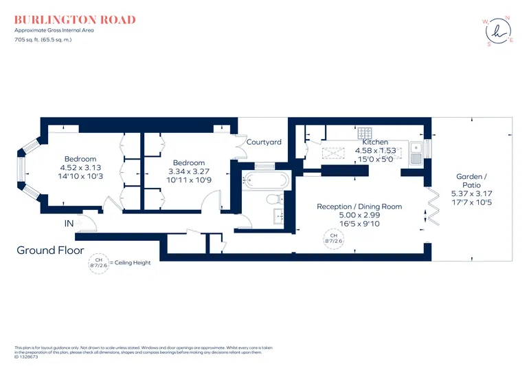 Floorplan 1 for Burlington Road, London, SW6