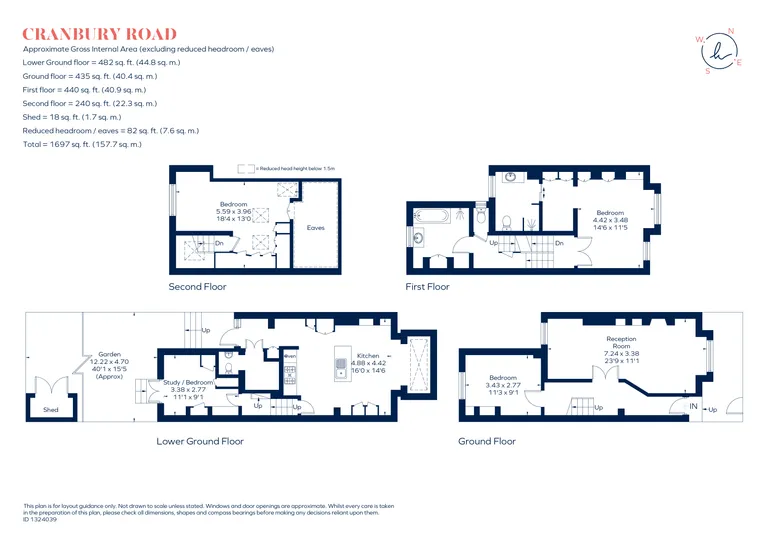 Floorplan 1 for Cranbury Road, London, SW6