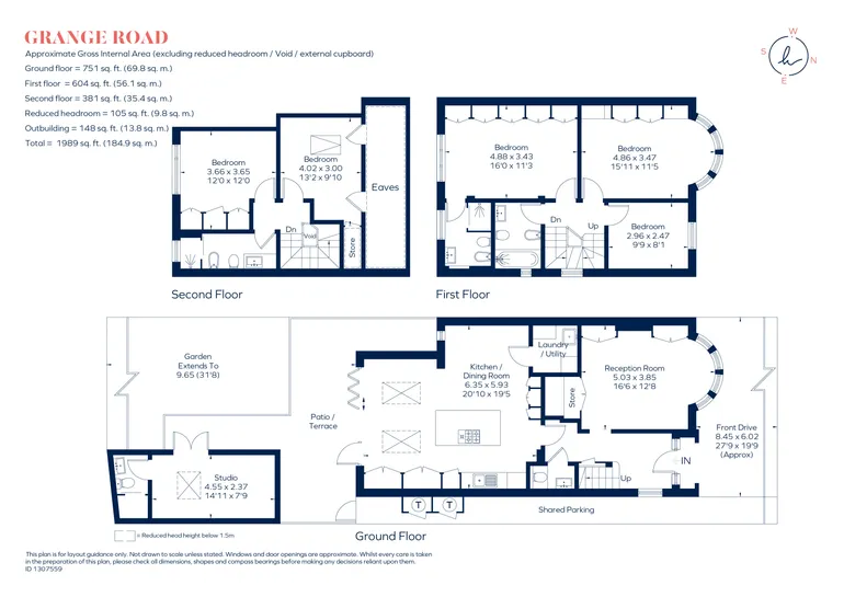 Floorplan 1 for Grange Road, Ealing, W5