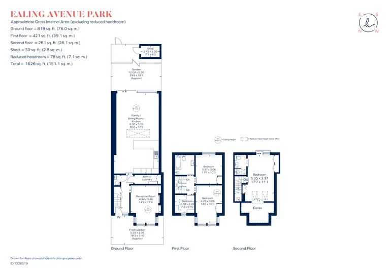Floorplan 1 for Ealing Park Gardens, Ealing, W5