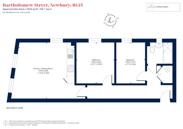 Floorplan 1 for 10 Union Place, Bartholomew Street Newbury RG14
