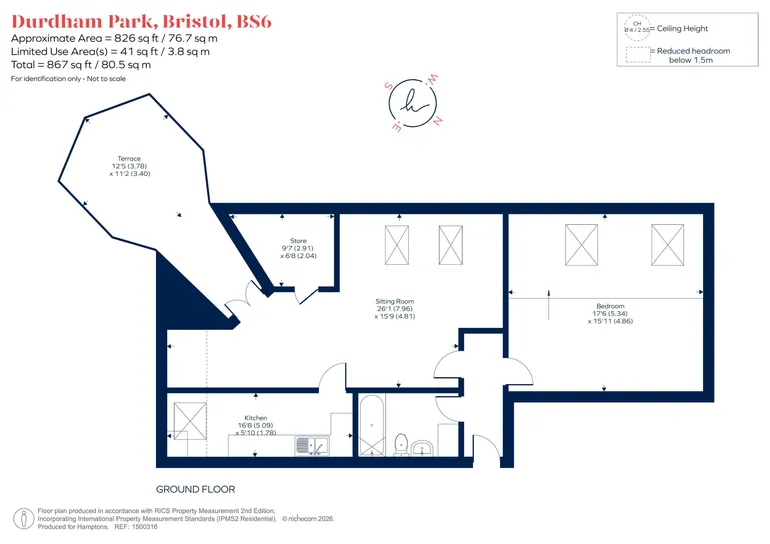 Floorplan 1 for Durdham Park Bristol BS6