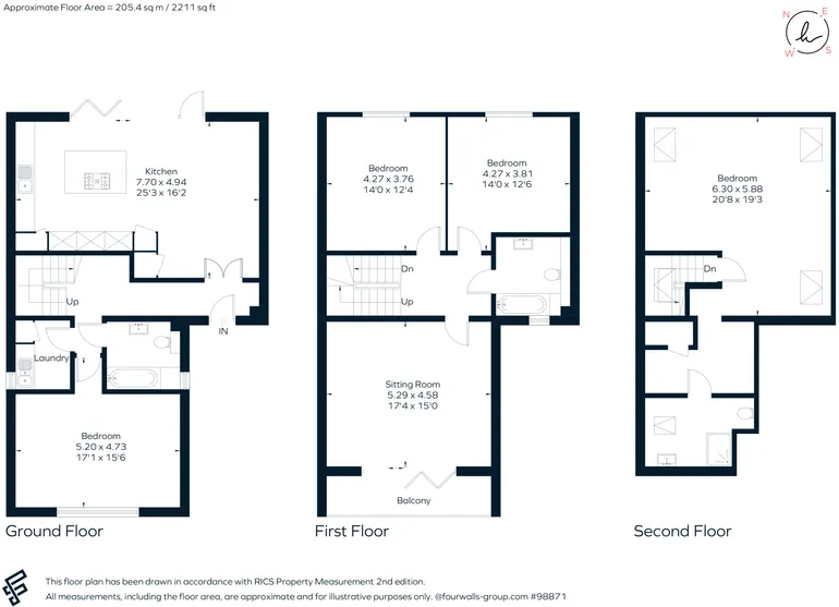 Floorplan 1 for The Furlongs, Tadworth, KT20
