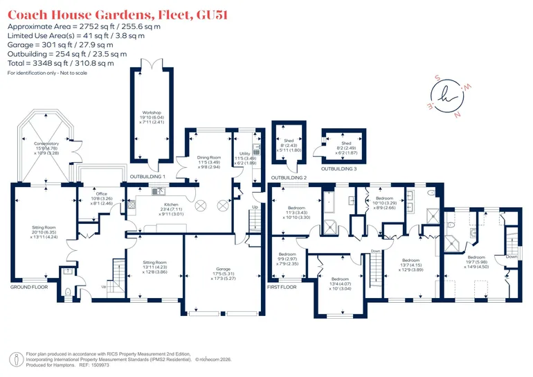 Floorplan 1 for Coach House Gardens, Fleet, GU51