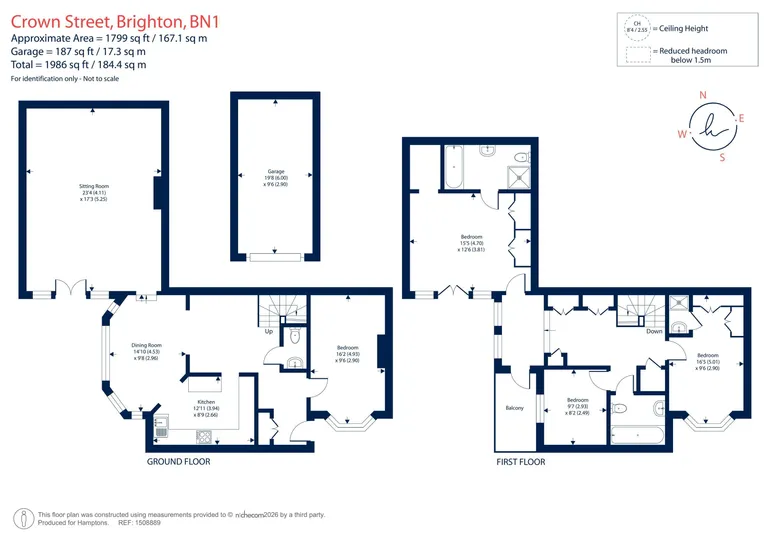 Floorplan 1 for Crown Street, Brighton, BN1