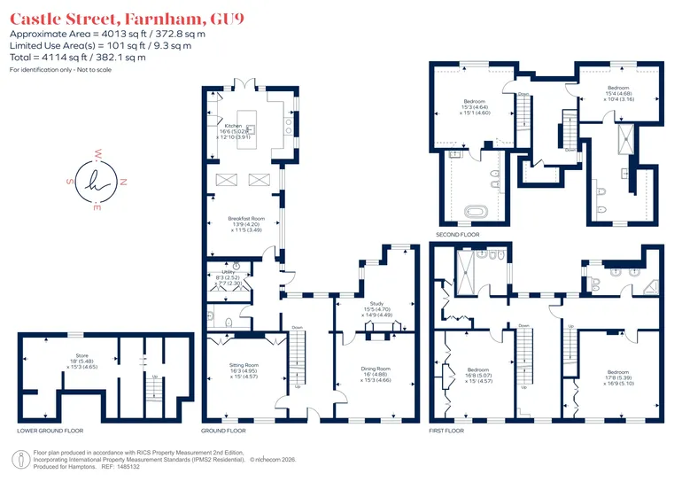 Floorplan 1 for Castle Street, Farnham, GU9