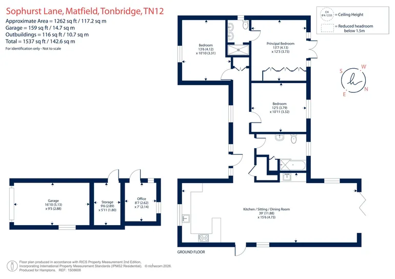 Floorplan 1 for Sophurst Lane, Matfield, TN12