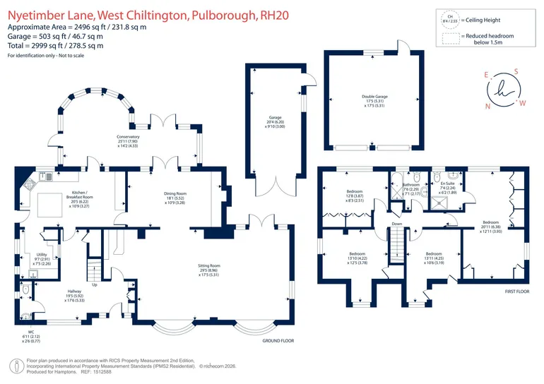 Floorplan 1 for Nyetimber Lane, Pulborough, RH20