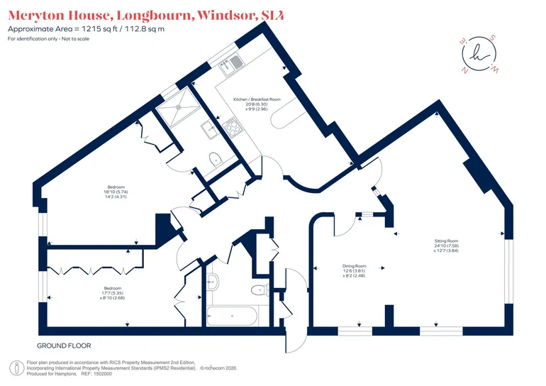 Floorplan 1 for Longbourn, Windsor, SL4