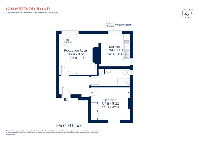 Floorplan 1 for Grosvenor Road, London, N10