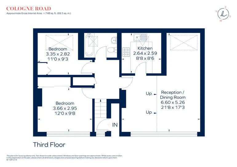Floorplan 1 for Cologne Road London SW11