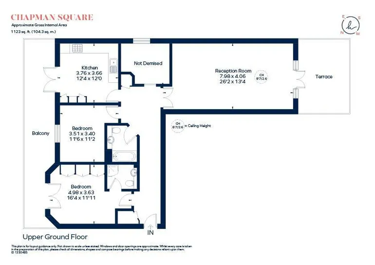 Floorplan 1 for Chapman Square London SW19
