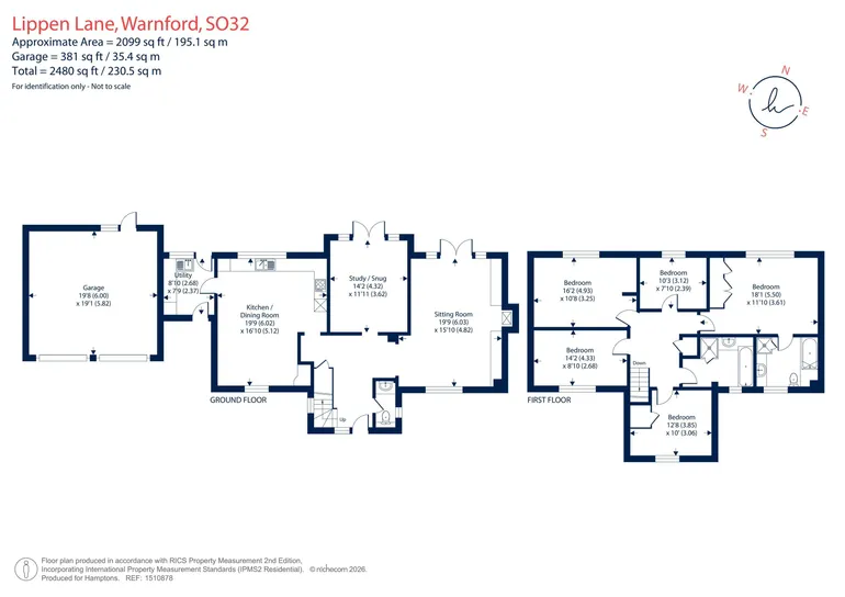 Floorplan 1 for Lippen Lane, Warnford, SO32