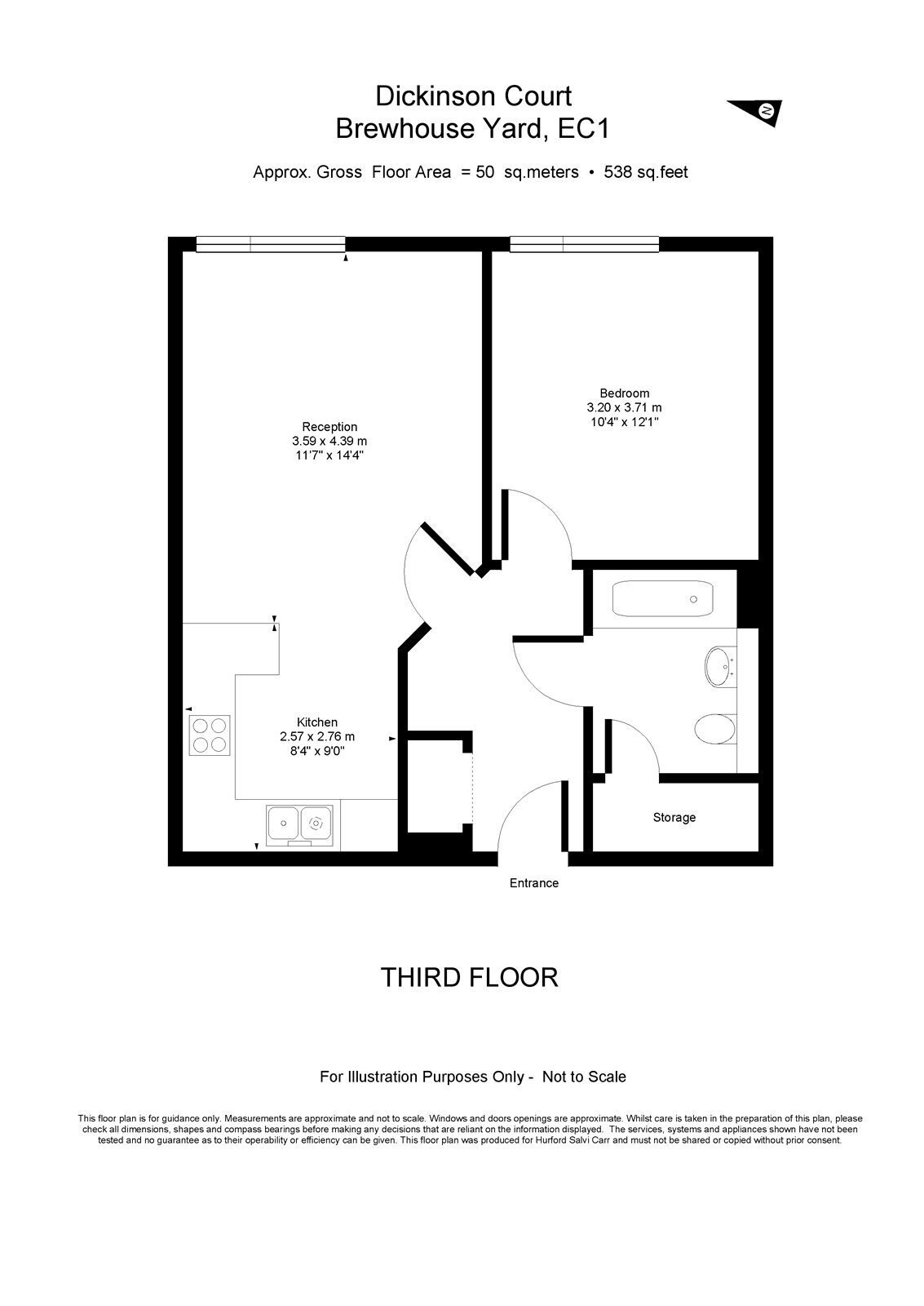 Brewhouse Yard, Clerkenwell, London, EC1V floorplan