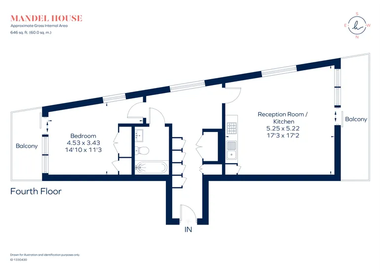 Floorplan 1 for Eastfields Avenue, London, SW18