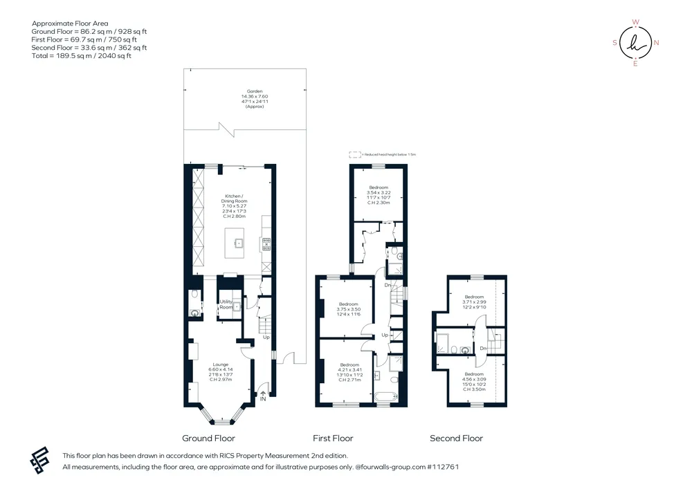 Floorplan for South Croxted Road, London, SE21