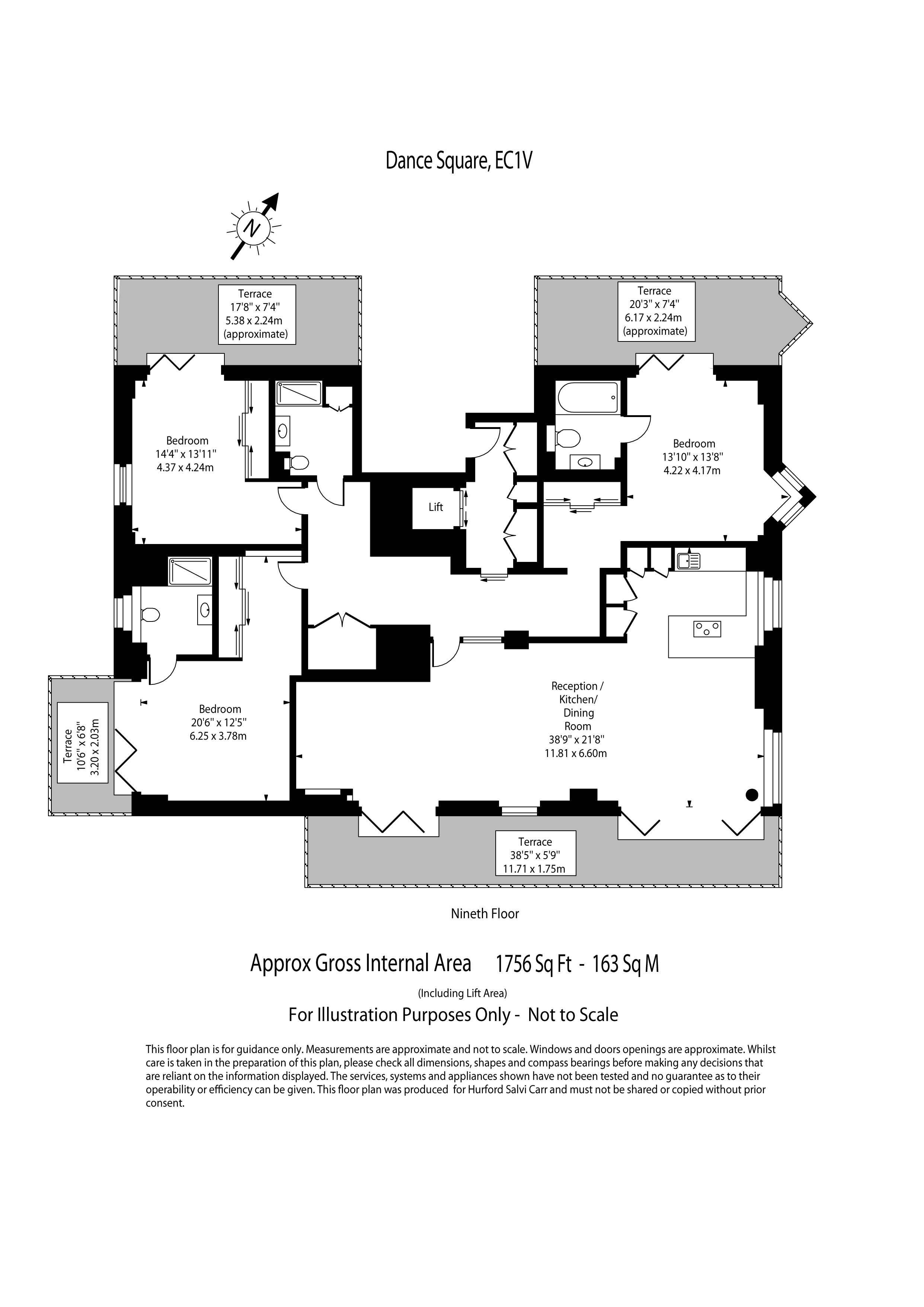 Dance Square, Clerkenwell, London, EC1V floorplan