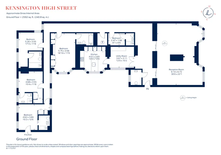 Floorplan 1 for Kensington Road London W8