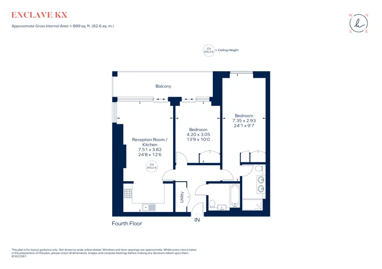 Floorplan 1 for Enclave KX, 101 Camley Street, London, NW1