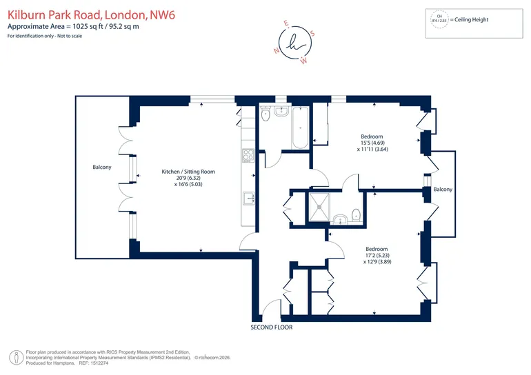 Floorplan 1 for Kilburn Park Road London NW6