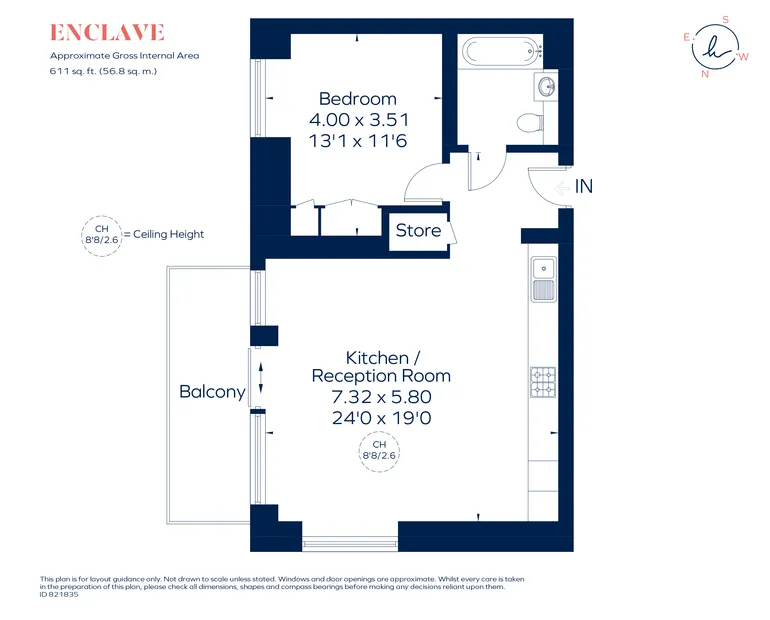 Floorplan 1 for Enclave KX, 101 Camley Street, London, NW1