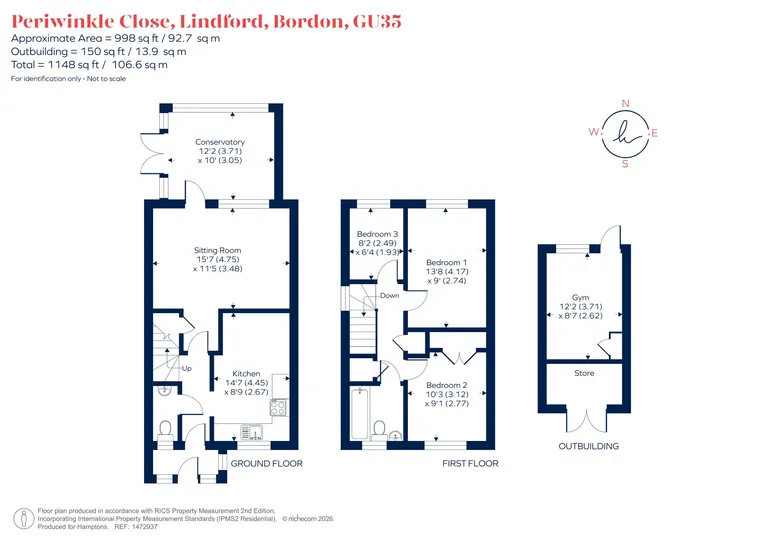 Floorplan 1 for Periwinkle Close, Lindford, GU35