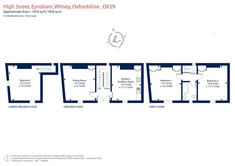 Floorplan 1 for High Street, WITNEY, OX29