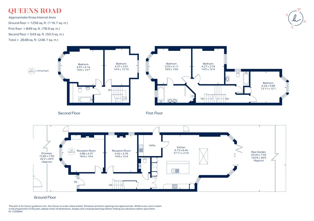 Floorplan for Queens Road, London, SW19