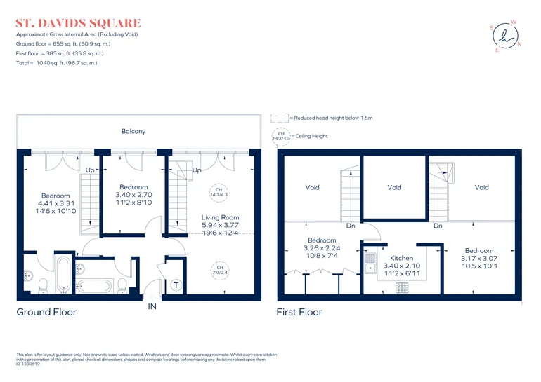 Floorplan 1 for St. Davids Square, London, E14