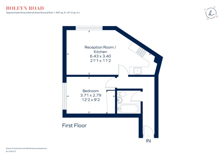 Floorplan 1 for Boleyn Road, London, N16