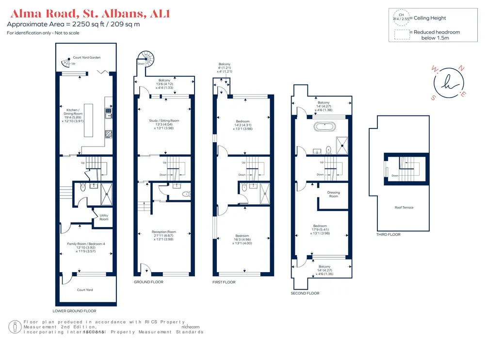 Floorplan for Alma Road, St. Albans, AL1