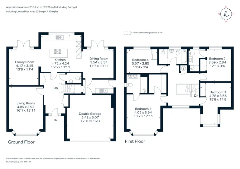 Floorplan 1 for Kestrel Grove, Caddington, LU1