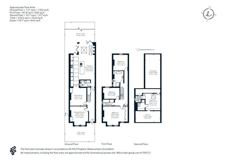 Floorplan 1 for South Croxted Road, London, SE21