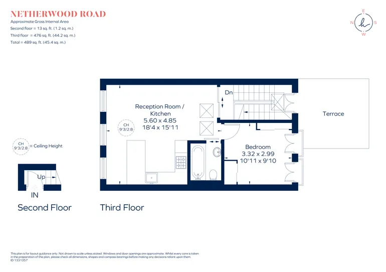 Floorplan 1 for Netherwood Road London W14