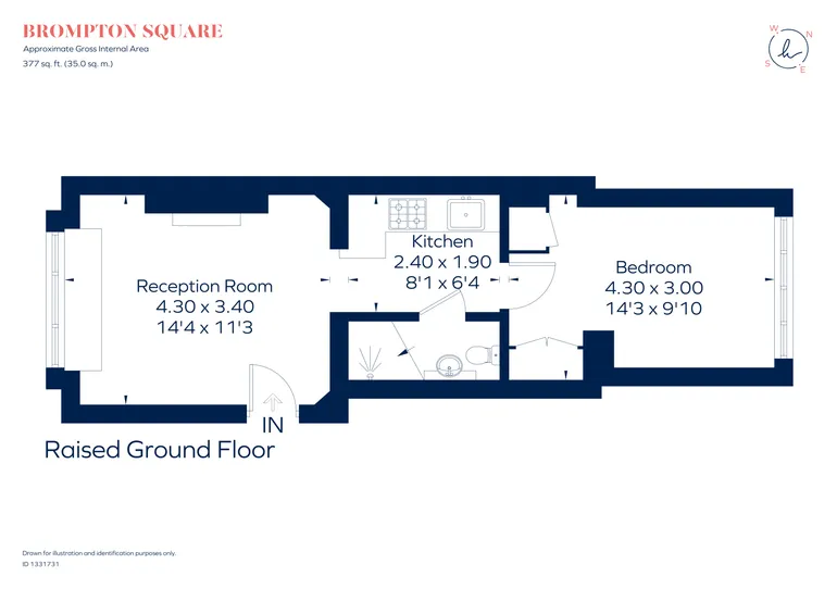 Floorplan 1 for Brompton Square Knightsbridge SW3