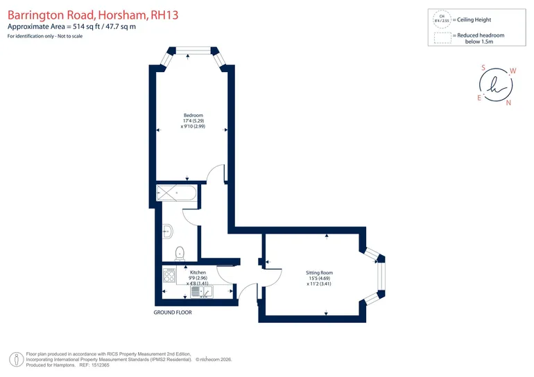 Floorplan 1 for Barrington Road Horsham RH13