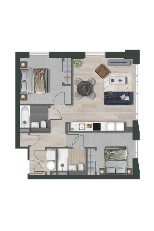 Floorplan 1 for Loudon's Yard, 2 Inkwell Place Birmingham B16
