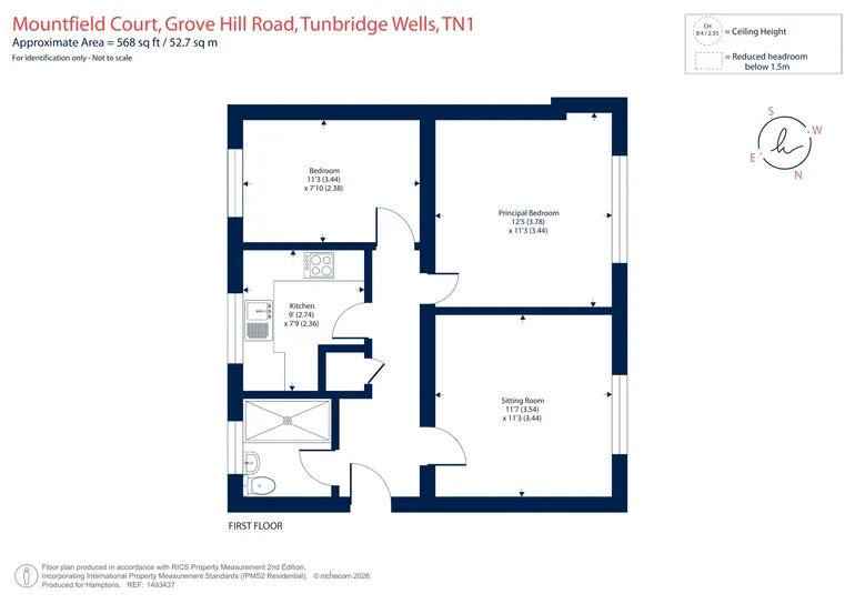 Floorplan 1 for Mountfield Gardens Tunbridge Wells TN1