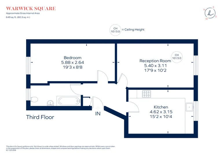 Floorplan 1 for Warwick Square London SW1V