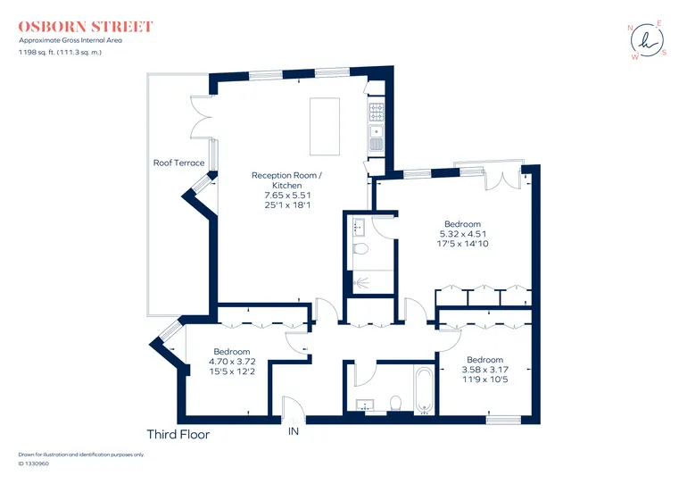 Floorplan 1 for Osborn Street London E1