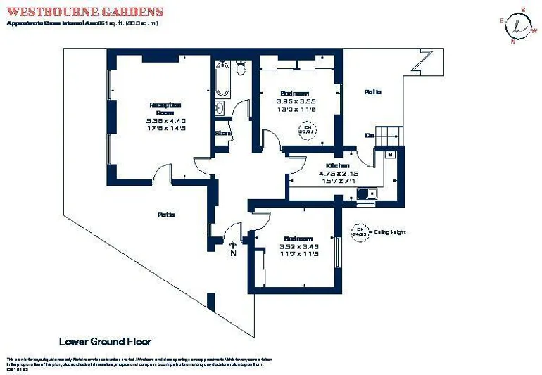 Floorplan 1 for Westbourne Gardens London W2