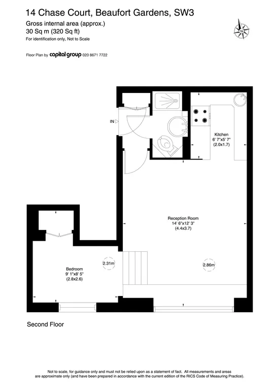 Floorplan 1 for Beaufort Gardens London SW3