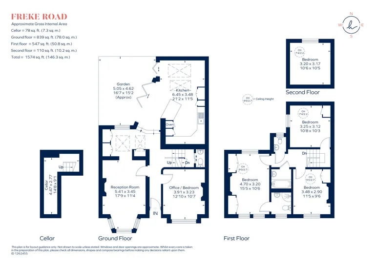 Floorplan 1 for Freke Road, London, SW11