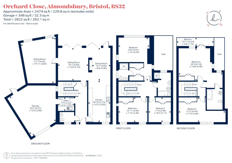 Floorplan 1 for Orchard Close, Almondsbury, BS32