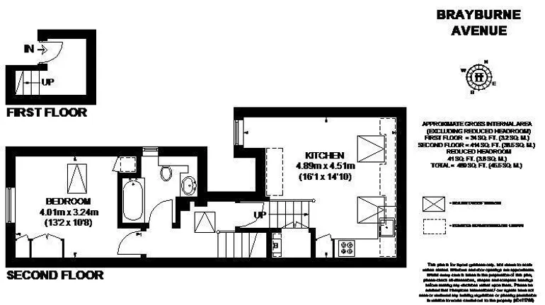 Floorplan 1 for Brayburne Avenue London SW4