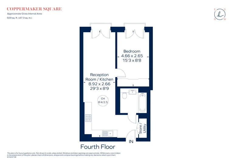 Floorplan 1 for Coppermaker Square, Cherry Park Lane London E20